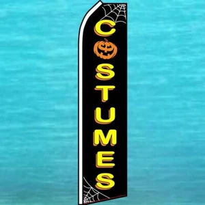 COSTUMES SUPER FLUTTER FLAG Halloween Advertising Sign Feather Swooper Banner - Picture 1 of 5