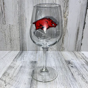 Copa de vino Arkansas Razorbacks - Imagen 1 de 5