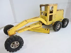 1961 VINTAGE Tonka Road Grader No. 12 Hi-Way Dept for PARTS OR RESTORATION - Picture 1 of 14