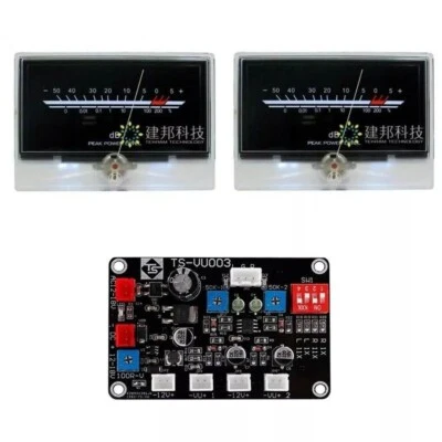 2x P-134 VU Meter Post-Amplifier Audio DB Header Backlight w/ Driver Board - Image 1 of 4