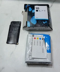 HP 10 Black Ink Cartridge 500 800 C4844A Open Box Exp. 4/2015 - Picture 1 of 6