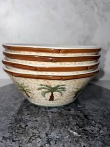 4 TOTALLY TODAY Suppen-/Müslischalen mit Palmen-Design - Bild 1 von 8