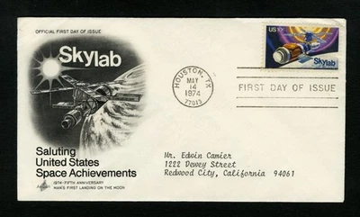 1974 Space Cover FDC sc 1529 Skylab in Orbit ArtCraft Cachet First Day Cover 1 - Image 1 of 2