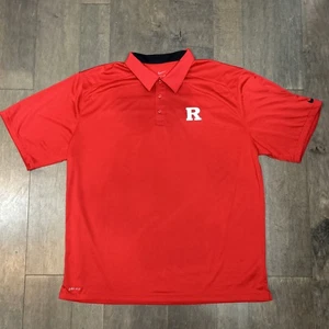 Nike Dry Fit Para Hombre Rutger Caballeros Escarlata Bordado XL Rojo Polo XL - Imagen 1 de 10