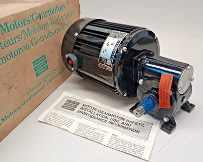 Bodine 48Y6BFSI-5N Gear Motor 220/240V 50hz 1ph (1395)/93rpm 2.4A Ratio 15:1 - Image 1 of 4