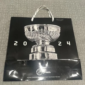 2024 Stanley Cup Final Florida Panthers High Gloss Black Gift Tote SHOPPING BAG - Picture 1 of 12