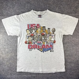 Vintage 1992 USA Olympic Shirt Medium Dream Team Salem Single Stitch Basketball - Picture 1 of 18