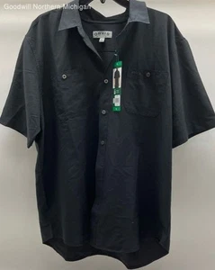 Men's ORVIS Black Solid Button Up Shirt - Size XL - Picture 1 of 6