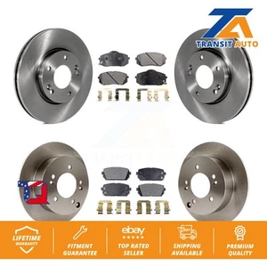 Front Rear Disc Brake Rotors And Ceramic Pads Kit For 2007-2009 Kia Rondo - Picture 1 of 1