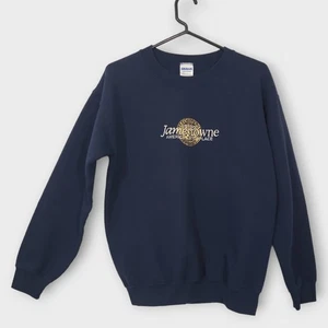 Historic Jamestowne Sweatshirt Womens Size Small Blue Jamestown Embroidered - Picture 1 of 10