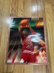 Póster de colección 1992 Nike Michael Jordan Signature 16x20 Bulls - Imagen 1 de 5
