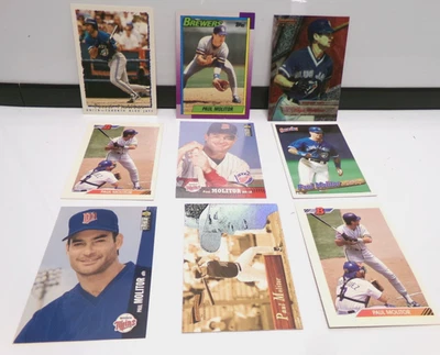 PAUL MOLITOR карта лот из 9 карт ~ все новом - Изображение 1 из 3