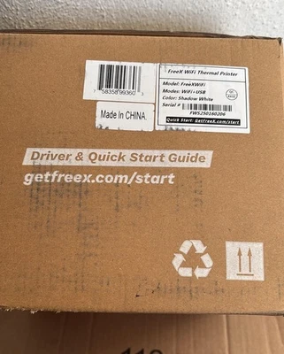 FreeX WiFi SuperRoll Thermal Printer for 4x6 Shipping Labels Wireless - Image 1 of 3