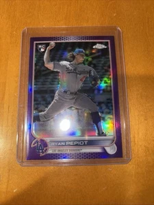 2022 Topps Chrome Update Series - Ryan Pepiot #USC114 Purple Refractor (RC) - Picture 1 of 2