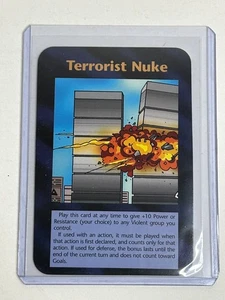 Terrorist Nuke Card Unlimited 1995 INWO Illuminati 9/11  Prophetic? NM+ - Picture 1 of 2