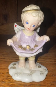 Figurina Angelo "Raccogliere le Stelle"~Collezione Cuori Teneri~1995~4" - Foto 1 di 9