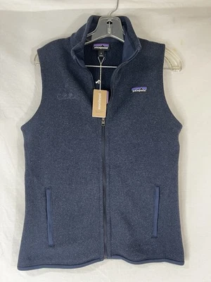 PATAGONIA Better Sweater Vest Fleece Lined Full Zip Navy Blue Heather Womens M - Image 1 of 4
