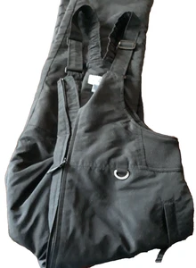 Slalom Snow Ski Pants Bib Size XL YOUTH Black 100% Nylon Sports Overalls Snow - Picture 1 of 5