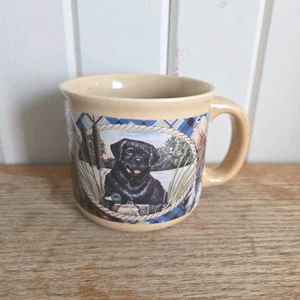 Taza de café vintage Labrador Retrievers laboratorio pato caza perros Russ Berrie  - Imagen 1 de 5