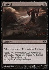 1x FOIL Shrivel Rise of the Eldrazi MtG Magic Black Common 1 x1 Card Cards