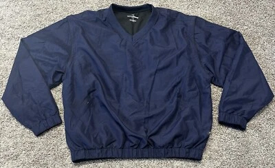 Chaqueta de golf Grand Slam para hombre talla L azul pulóver ligero cuello en V cortavientos Foto 1 de 4
