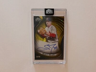2022 Topps Chrome Black Gold Auto Scott Rolen #CBA-SR #15/50 🔥Encased🔥 - Image 1 of 2