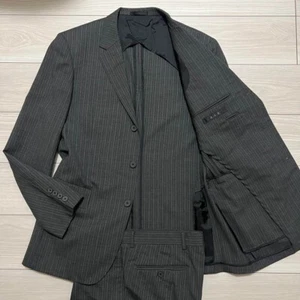 A.A.R. Yohji Yamamoto Striped Suit Jacket & Pants Men's Gray L In good condition - Picture 1 of 9