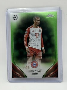 2023-24 Topps Cromo UEFA Leroy Sane Refractor Verde/75 Bayern Munich - Imagen 1 de 2