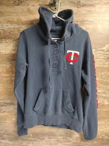 VTG Minnesota Twins Baseball Club Soft as a Grape Women's 1/4 Button  Hoodie Med - Picture 1 of 9