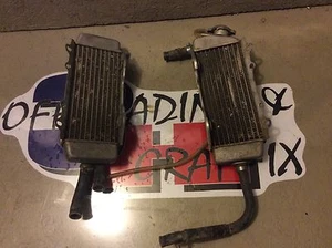 2004 Suzuki RMZ250 RMZ 250 Left Right Radiators Cooling Hoses - Picture 1 of 7