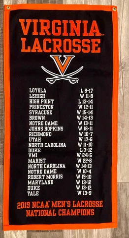 Virginia Cavaliers  2019 National Championship Lacrosse Banner Cover