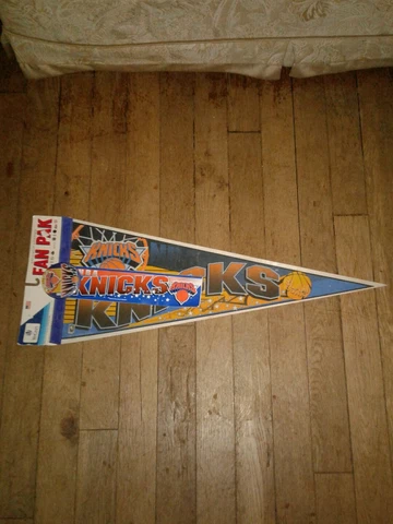 NEW YORK KNICKS 30" L BY 12" W Pennant By Wincraft MADE IN USA BRAND NEW Cover