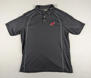 Arizona Cardinals Shirt Mens Large Black NFL Tommy Bahama Polo Rugby Kurt Warner - Picture 1 of 10