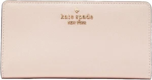 $179 Kate Spade Billetera para Mujer Madison Grande Delgada Plegable Billetera, Caracola Rosa - Imagen 1 de 3