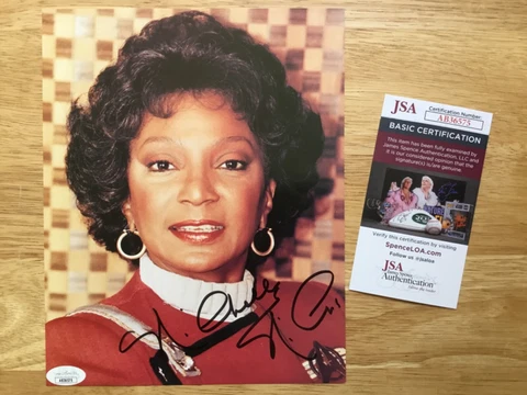 (SSG) NICHELLE NICHOLS Signed "Star Trek - Uhura" Photo - JSA (James Spence) COA Cover