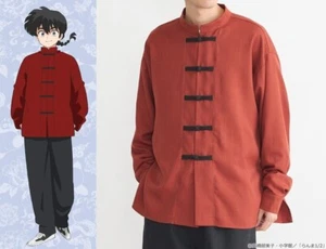 Ranma 1/2 Saotome Kung-Fu Shirt Bordeaux L Size Unisex Japan Limited Cosplay - Picture 1 of 12