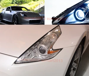 COB halo ring for Nissan 370Z Z34 Fairlady 09-15 headlight angel eye Demon DRL - Picture 1 of 8