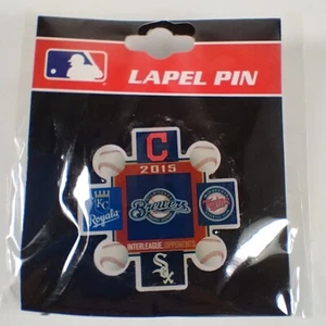 Milwaukee Brewers Pin Hat Lapel MLB 2015 Interleague Royals Twins Sox Indians - Picture 1 of 4