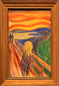 THE SCREAM - MUNCH - REFRIGERATOR PHOTO MAGNET - Picture 1 of 3