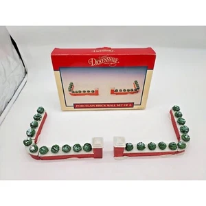 Lemax Set 6 Teile Sammlerstücke Porzellan Backsteinmauer Weihnachten Vintage Caldor - Bild 1 von 2