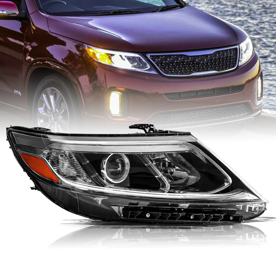 Для 2014-2015 Kia Sorento LX LED DRL проектор правой пассажирской стороне фары - Изображение 1 из 4