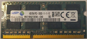 Samsung PC3-12800 (DDR3-1600) 4 GB SO-DIMM 1600 MHz PC3-12800 DDR3 Memory - Picture 1 of 1