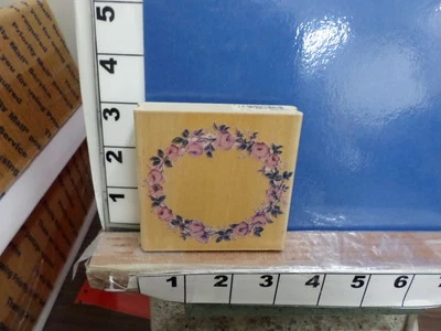 corona de rosas marco flor sello goma 8w Foto 1 de 2