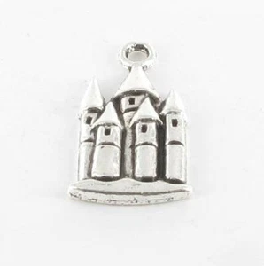 Charm de Metal Castillo Plateado - Imagen 1 de 1