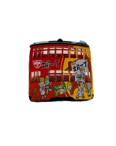 Miniature Double Decker City Bus with Nissin Brand Advertisement Kids Toy - Picture 1 of 7