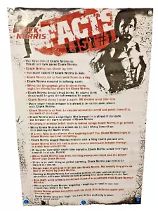 2007 Chuck Norris Facts List #1 Poster Discontinued 37"x22" Trends intl NEW - Picture 1 of 3