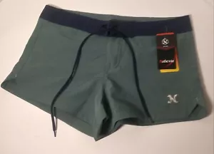 Nabevin Endurance Women's Medium Olive Green Swim Board Shorts UPF50+ Drawstring - Picture 1 of 10