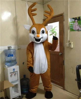 Christmas Reindeer Mascot Costume Cosplay Festival Party FancyDress - Image 1 of 3