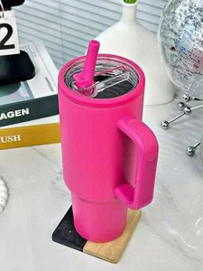 40oz Leak-Proof Stainless Steel Travel Mug/Cup With Lid Straw, Rose Red Tumbler - Picture 1 of 15