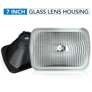 For 1990 Nissan Pulsar NX 7" Square HEADLIGHT Sealed Beam Glass Housing H6054 - Picture 1 of 12